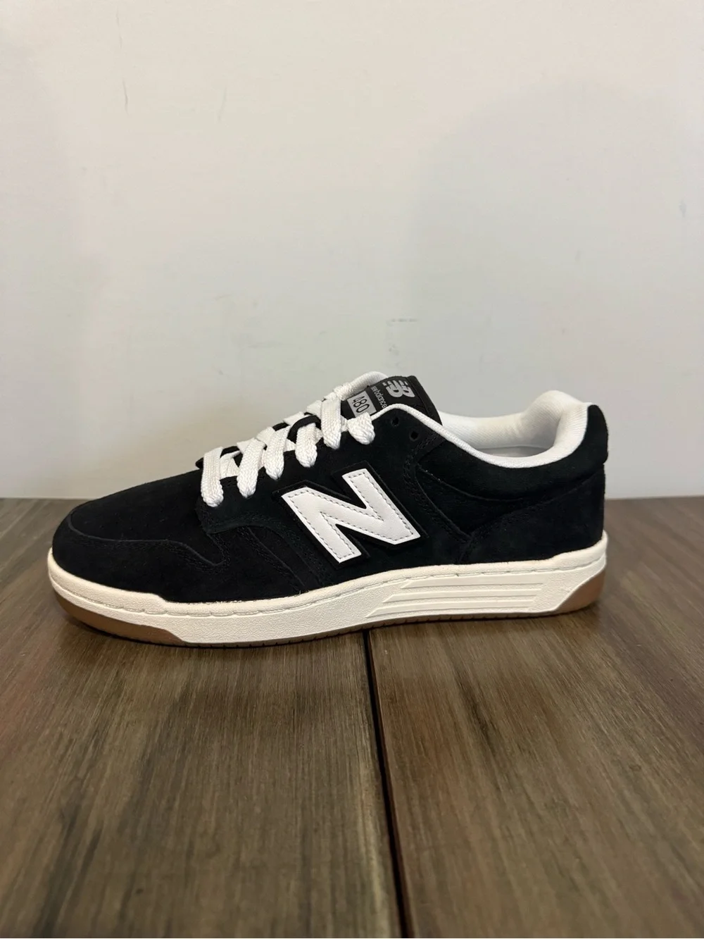New Balance 480 Court Black and White Mens Shoes